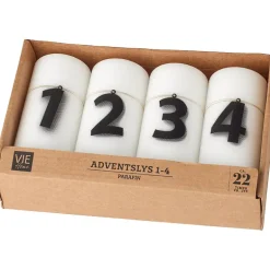 Adventslys 4-pk