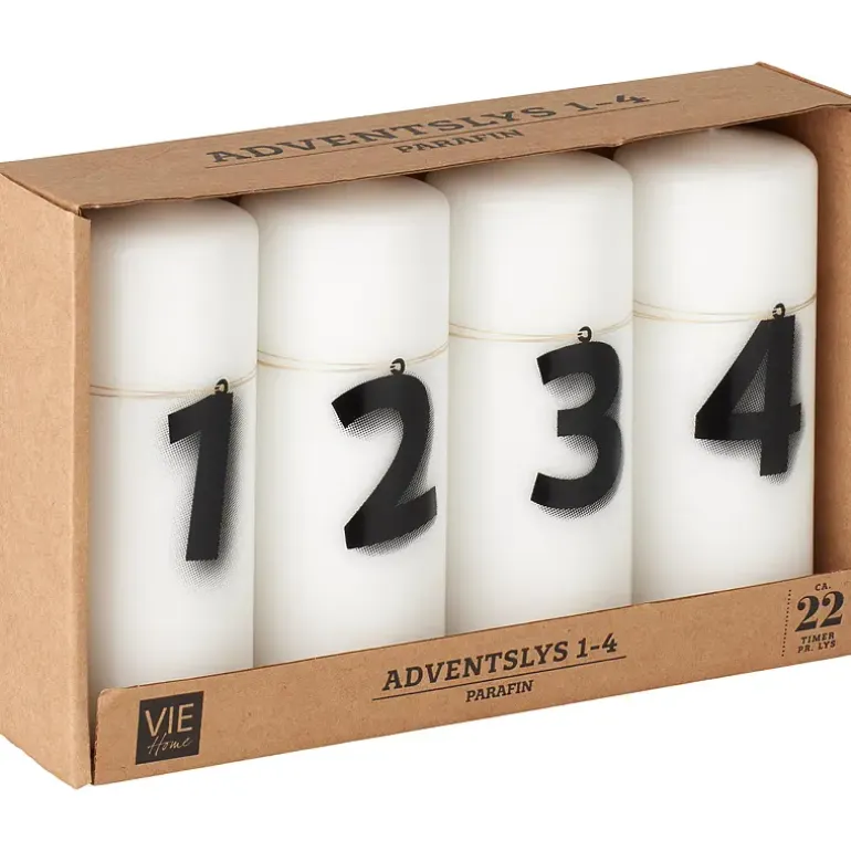 Adventslys 4-pk