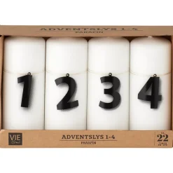 Adventslys 4-pk