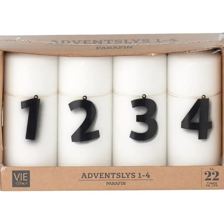Adventslys 4-pk