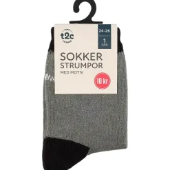 Bomullssokk med motiv
