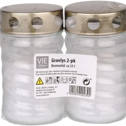 Gravlys i glass