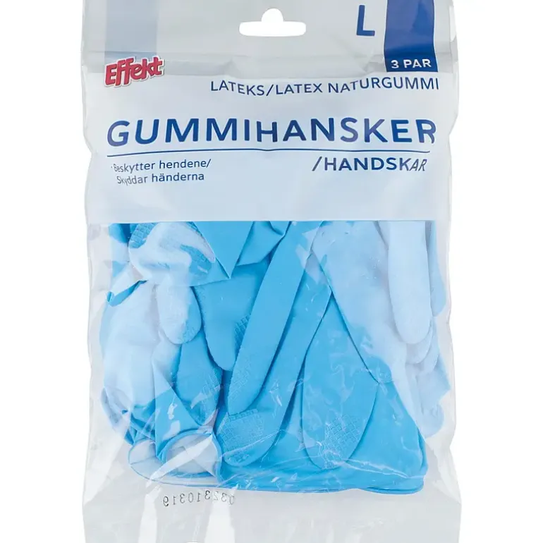 Gummihanske 3 par