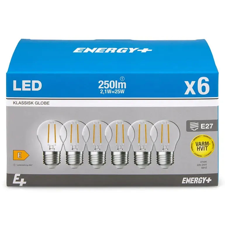 Lyspære LED 250 lm