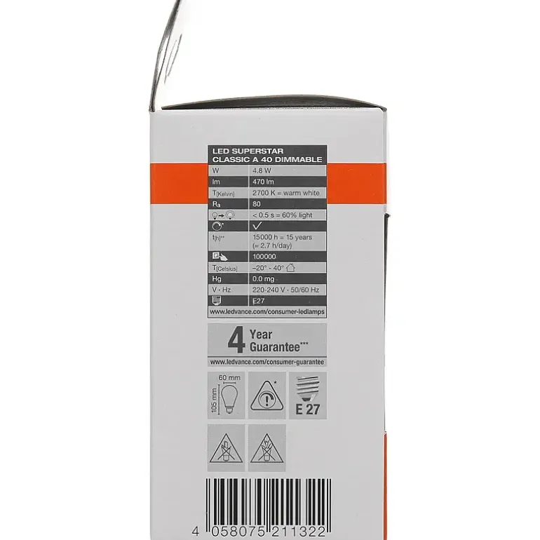 Lyspære LED 470 lm