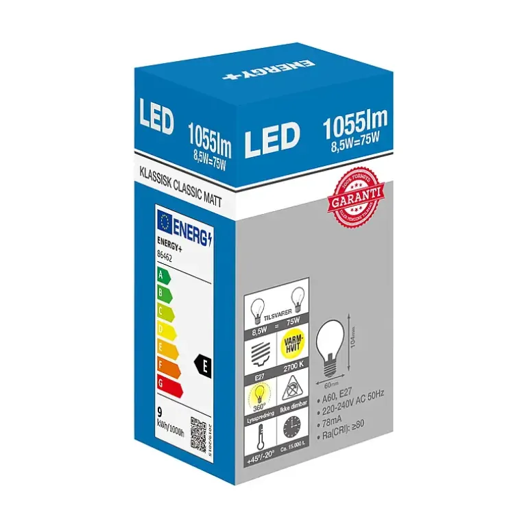 Lyspære LED 1055lm