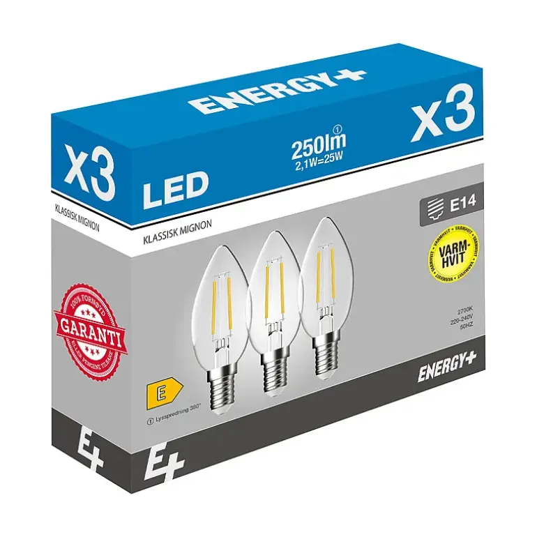 Lyspære LED 250 lm
