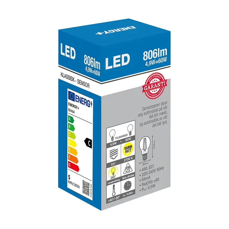 Lyspære LED 806 lm