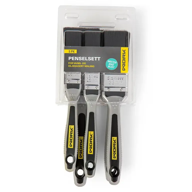 Penselsett Work 5-pk
