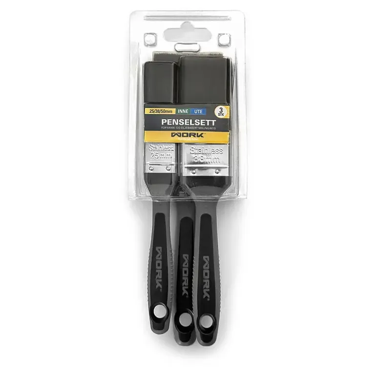 Penselsett Work 3-pk