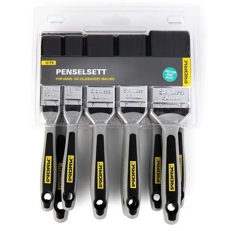 Penselsett Work 10-pk