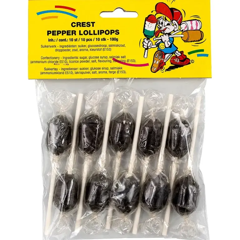 Pepper lollipops