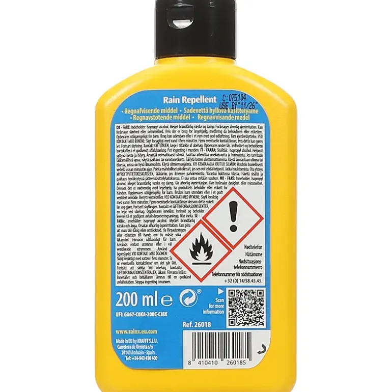 Rain repellent