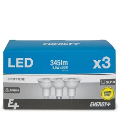 Spotpære LED 345 lm 3-pk