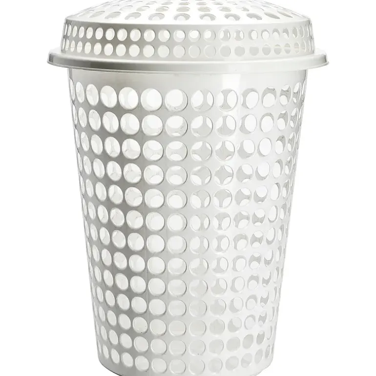 Tøykurv med lokk