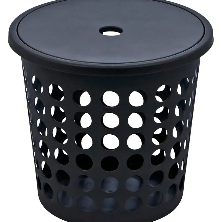 Tøykurv med lokk