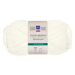 Tynn merino garn