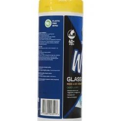 Wipes glass