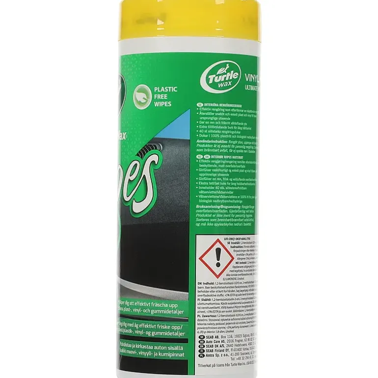 Wipes vinyl matt