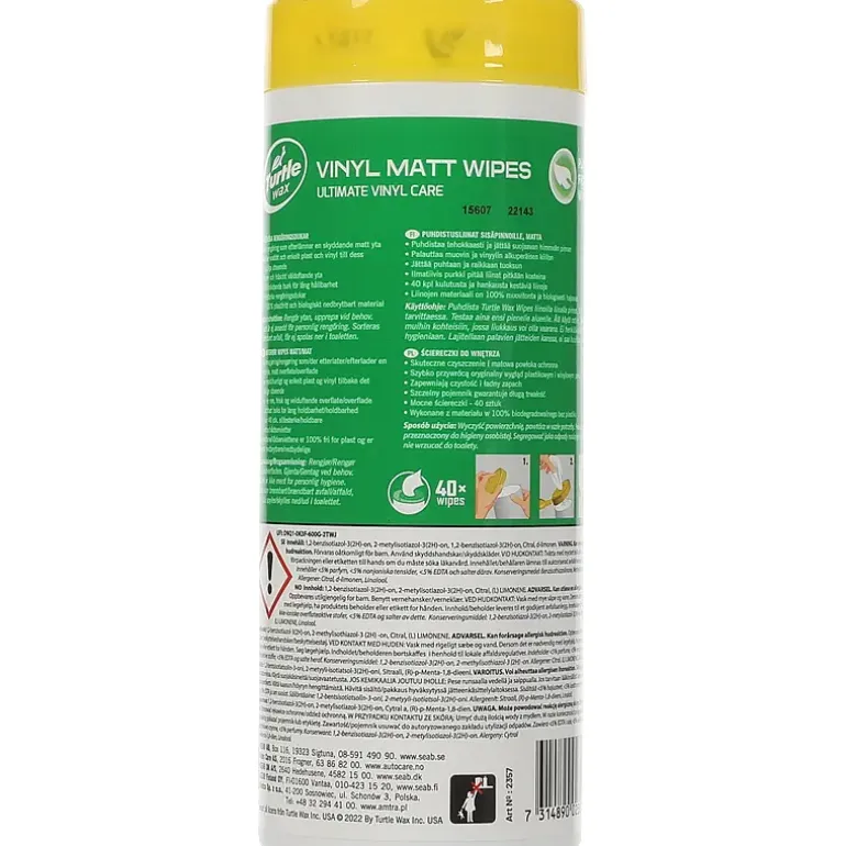Wipes vinyl matt